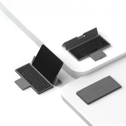 Pawa Tri-Fold Wireless Keyboard With Touchpad -Grey PW-PKW2T5F1-GY