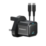 POWEROLOGY ULTRA COMPACT GAN WITH C TO C CABLE CHARGER