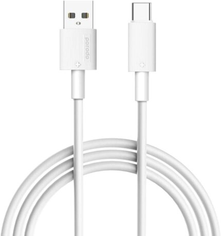 PORODO USB-A TO USB-C LED LIGHT CABLE -GREY
