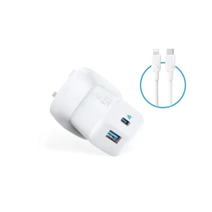 ANKER 323 CHARGER WITH 33W USB C TO LIGHTNING CABLE 1M