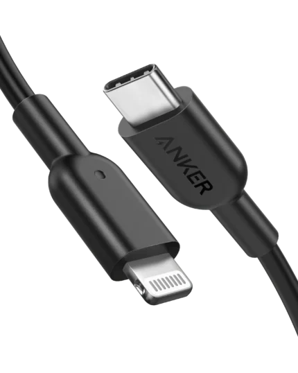 ANKER POWERLINE LII USB-C CABLE WITH LIGHTNING CONNECTOR 6FT BLACK