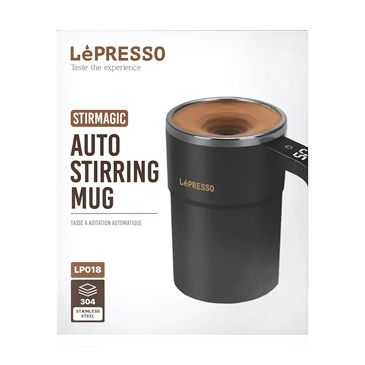 1775643555_1162352361_I-00000166687-13.jpg LEPRESSO STIMAGIC AUTO STIRRING MUG LP018-BLACK - Image 1