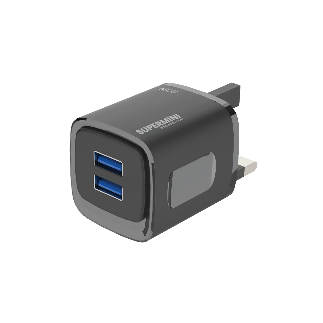 1755194558_F2gZQjgdbJcfEIBr7uywMVmQrTPhKjp1fqhUiPcD.webp PAWA SUPERMINI TRAVEL CHARGER DUAL USB - Image 1