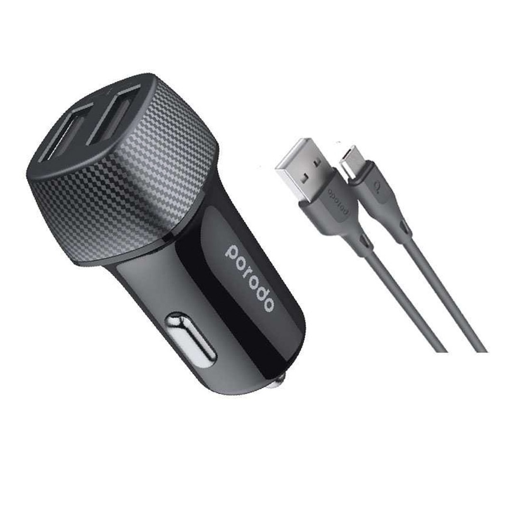 1758438414_2099756923_PORODO20DUAL20PORT20CAR20CHARGER203.4A203.jpg PORODO DUAL PORT CAR CHARGER 3.4A M/I/T - Image 1