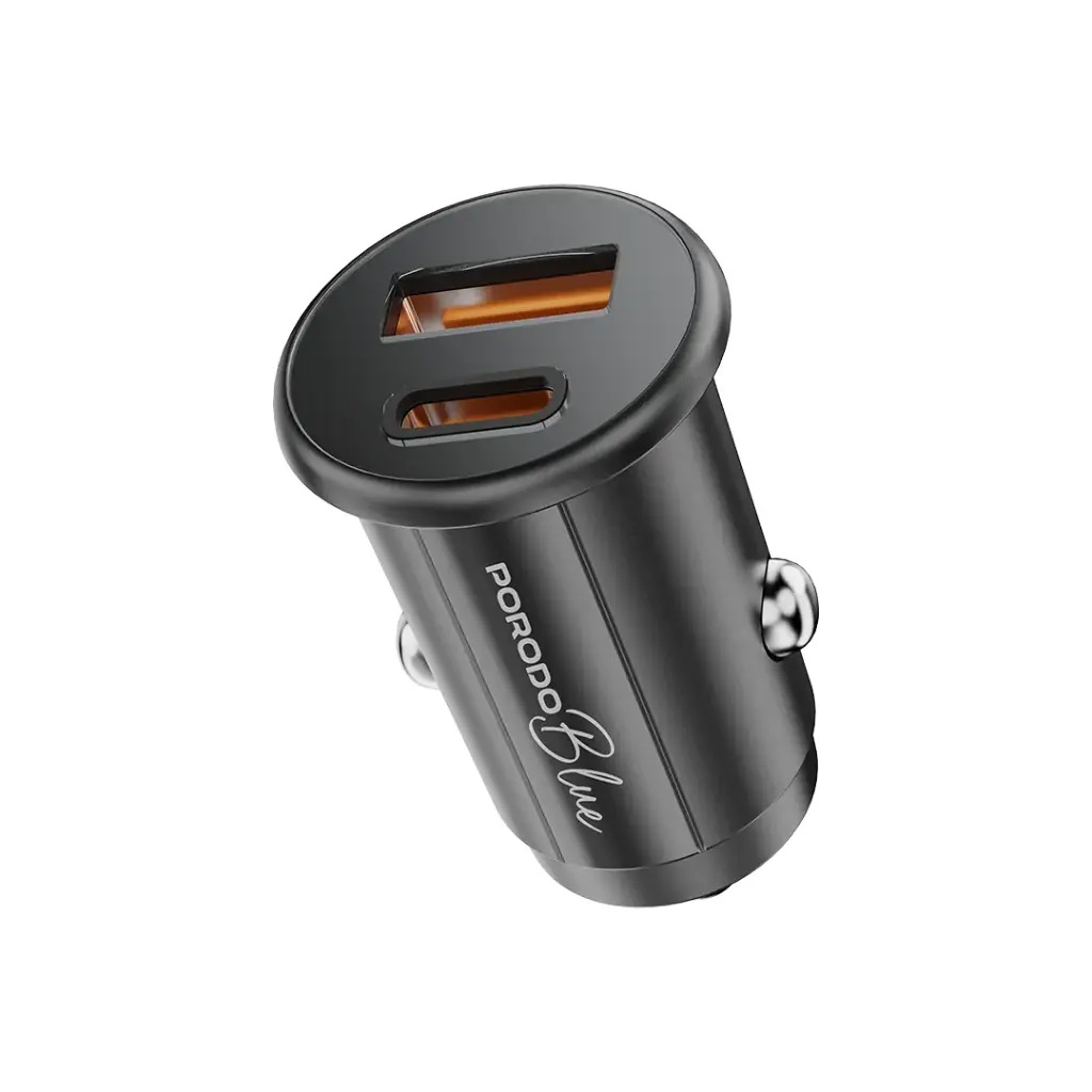 1758639796_2044229251_PORODO20BLUE20DUAL2036W20CAR20CHARGER.jpg PORODO BLUE DUAL 36W CAR CHARGER - Image 1