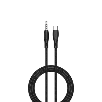 PAWA C AUDIO CABLE BRAIDED CABLE 3.5MM TO TYPE C BLACK