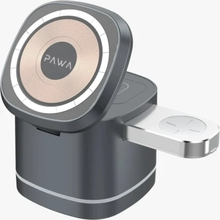 PAWA CUBE 3 IN 1 MAGNETIC MULTI CHARGER WITH ATMOSPHERIC LIGHT
