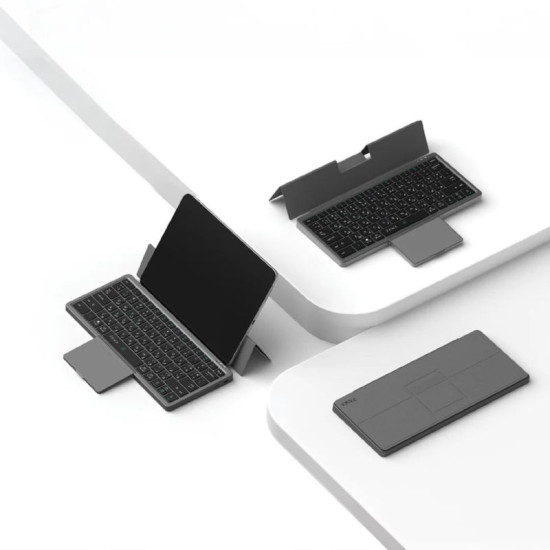1758955070_1776391757_Pawa20Tri-Fold20Wireless20Keyboard20With20Touchpad20-Grey20PW-PKW2T5F1-GY.jpg Pawa Tri-Fold Wireless Keyboard With Touchpad -Grey PW-PKW2T5F1-GY - Image 1