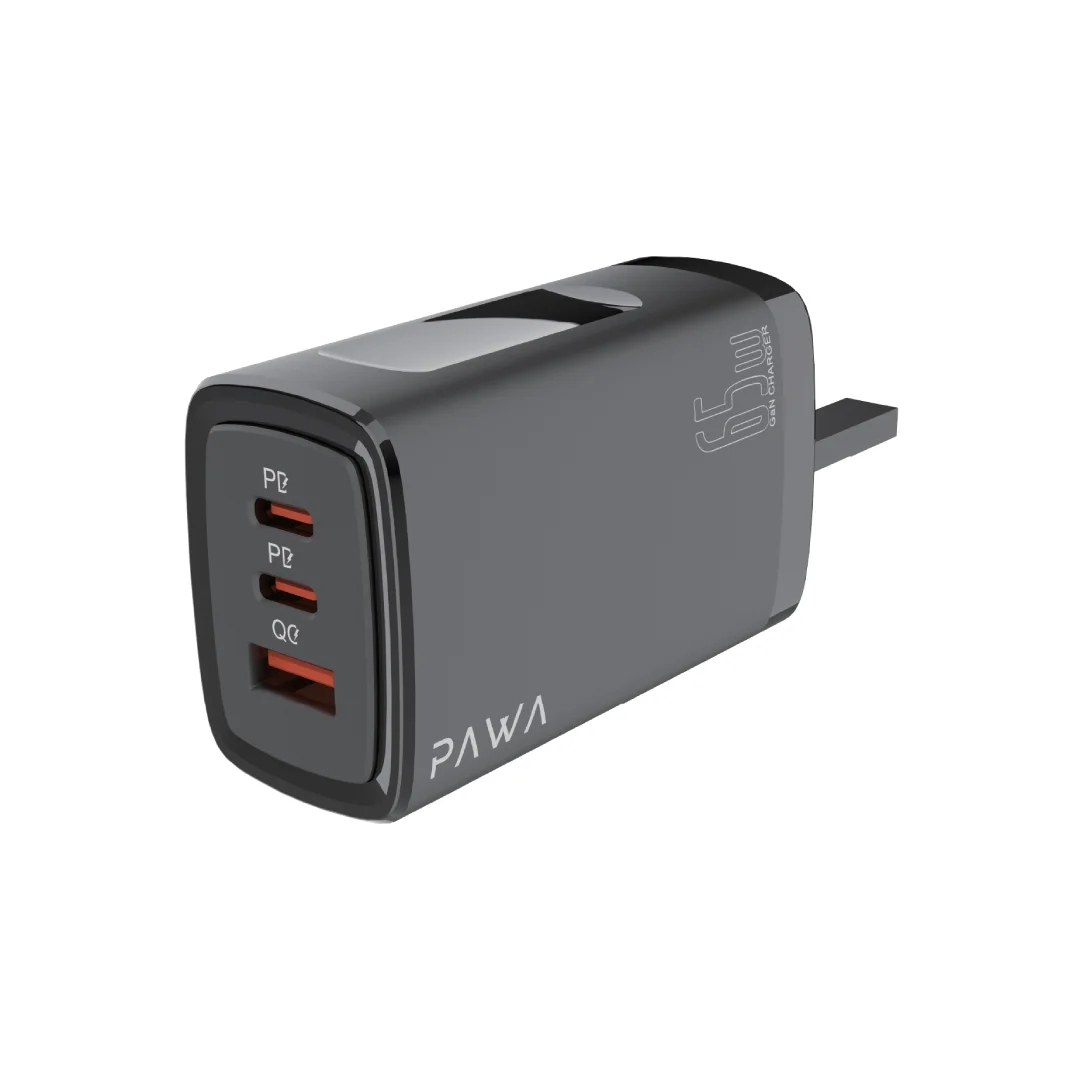 1758962176_1555969731_Pawa20Solid20Travel20Charger20Dual20PD202620QC20Port20GaN2065W20UK20-20Black20PW-TA65PDUK-BK.webp Pawa Solid Travel Charger Dual PD & QC Port GaN 65W UK - Black PW-TA65PDUK-BK - Image 1