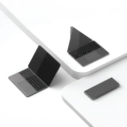 PAWA Portable Foldable Wireless Keyboard With Touchpad - Grey PW-PKW2T5F2-GY