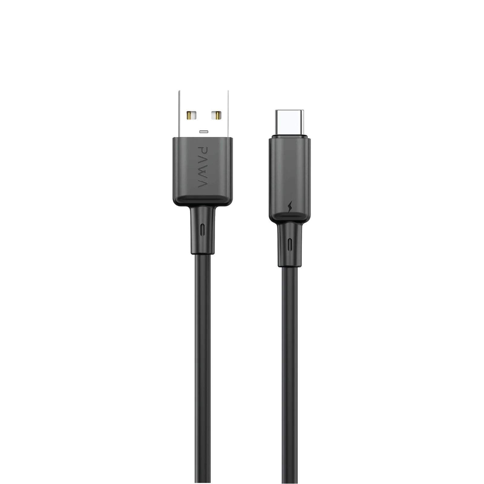 1758989900_189072975_Pawa20Lite203A20USB-A20to20Type-C20Quick20Charging20PVC20Cable201.2M20PW12220-20Black20PW-BDC312AT-BK.webp Pawa Lite 3A USB-A to Type-C Quick Charging PVC Cable 1.2M PW122 - Black PW-BDC312AT-BK - Image 1