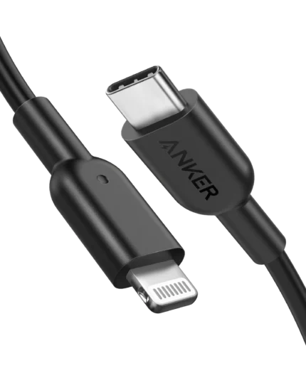 ANKER POWERLINE LII USB-C CABLE WITH LIGHTNING CONNECTOR 6FT BLACK