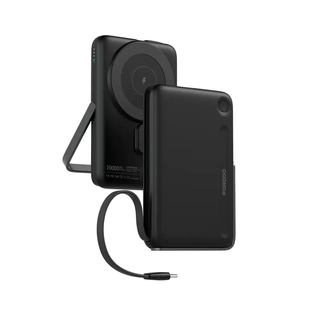 1760376110_2127182077_5BPD-PBFCH065-BK5D20Porodo2010000mAh20Power20Bank20Built-In20Type-C202620Stand20-20Black.webp Porodo 10000mAh Power Bank Built-In Type-C & Stand-Black PD-PBFCH065-BK - Image 1