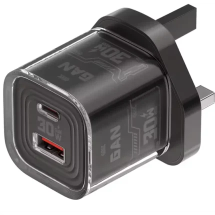 PORODO TEZCLARTE QUICK WALL CHARGER DUAL-PORT BLK