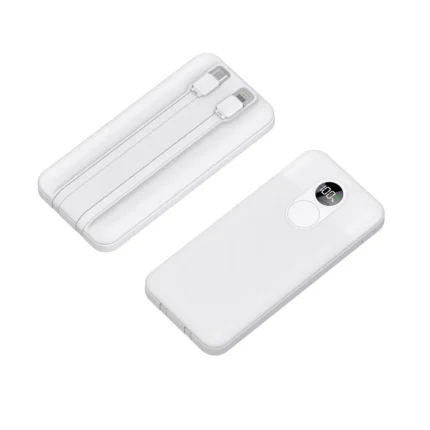 PORODO 10000MAH POWERBANK C & LIGHTNING WT