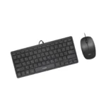 PAWA WIRED SLIM KEYBOARD AND MOUSE MINI DESKTOP PACK-BLACK