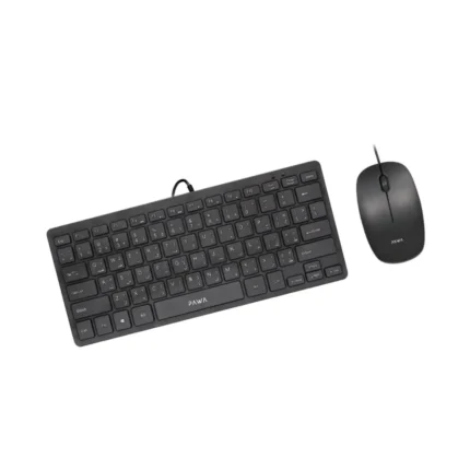 PAWA WIRED SLIM KEYBOARD AND MOUSE MINI DESKTOP PACK-BLACK