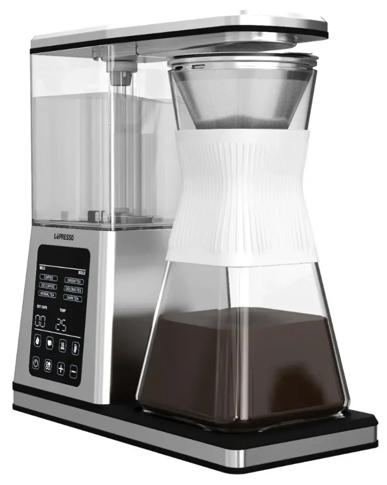 LEPRESSO CRYSTAL BREW DRIP COFFEE & TEA MAKER - SILVER - Buy at Isouq Oman