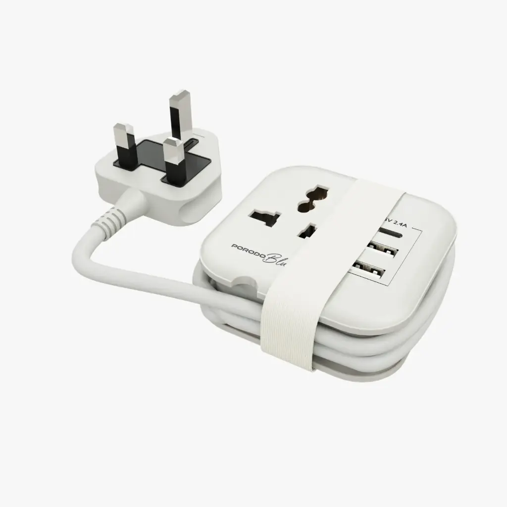 1780726154_2134544466_5BPBOT201WH5D20Porodo20Blue20Volga20Multi-Port20Universal20AC20Socket-White-1.webp PORODO BLUE VOLGA MULTI-PORT UNIVERSAL AC SOCKET - Image 1
