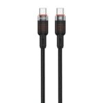 PORODO 1.2M TYPE-C CHARGING CABLE 60W BRAIDED - BLK