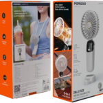 PORODO LIFESTYLE CHILLO FLEX PORTABLE HANDHELD FAN-WHITE