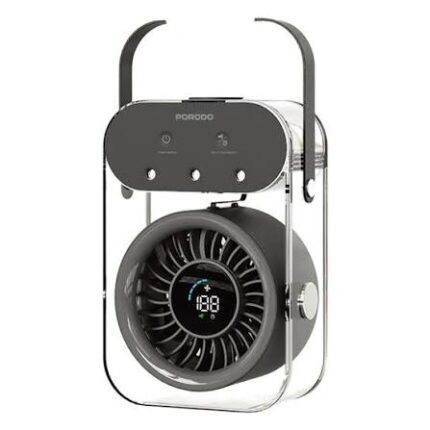 PORODO LIFSTYLE CHILLO AQUA PORTABLE MIST FAN WITH 500ML LARGE WATER TANK-BLACK
