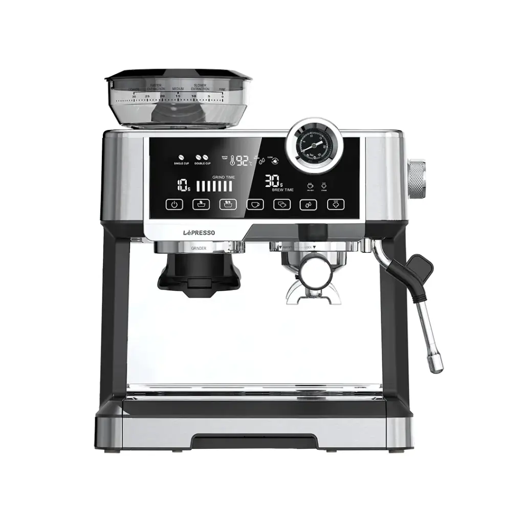 1788848172_1966144170_Lepresso20Dual20Boiler20Espresso20Machine20-20Silver-1.webp LEPRESSO DUAL BOILER EPSRESSO MACHINE WITH DIGITAL DISPLAY - Image 1